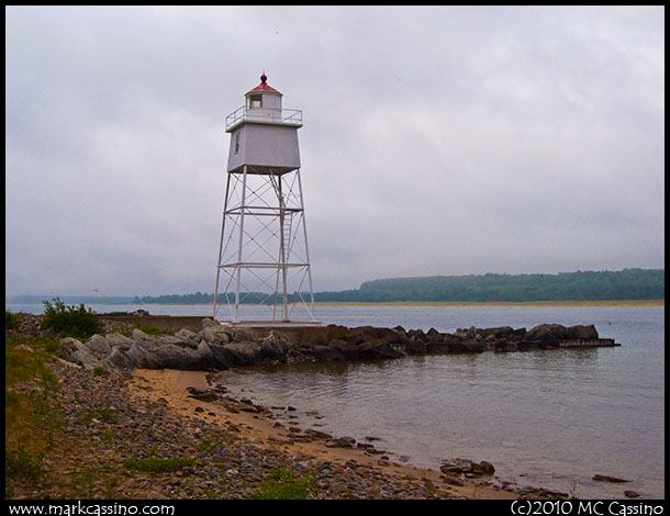 Light at Grand Marais Harbor