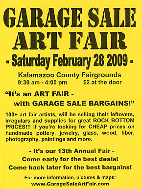 Garage Sale Art Fair Postcard