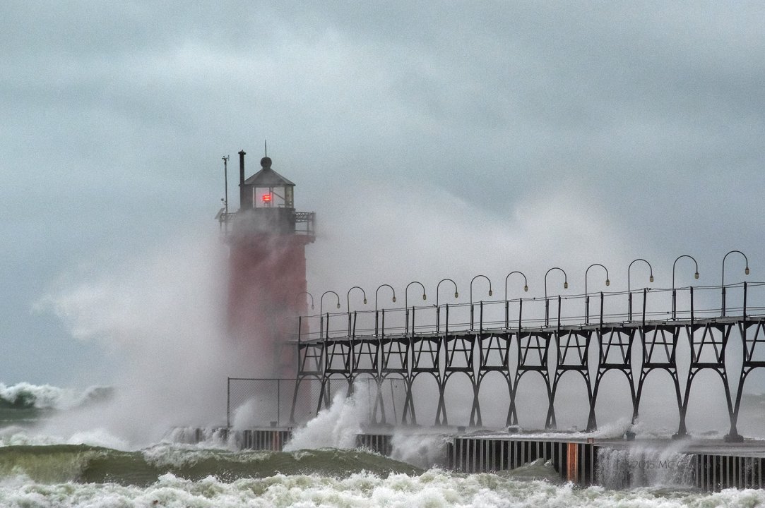 The Gales of November - High Surf at South Haven