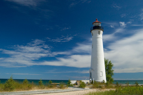 Lighthouse at Crisp Point, Michigan